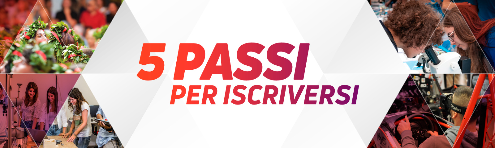 5 passi per iscriversi